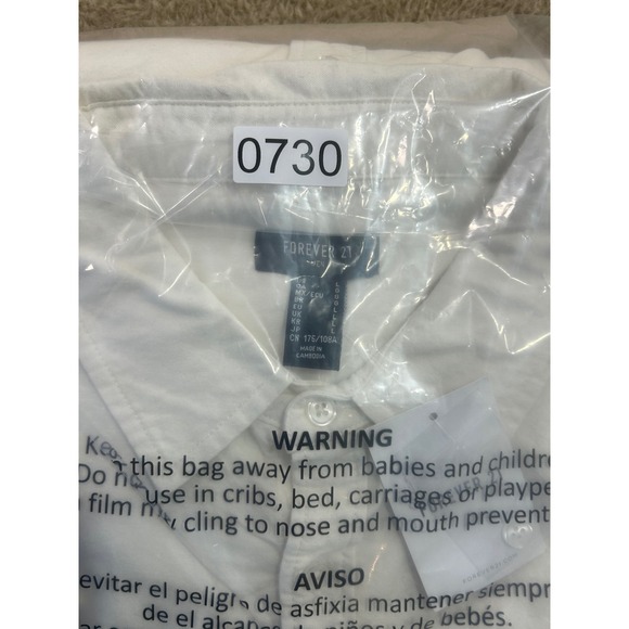 Forever 21 Men Taupe Woven Button Up Long Sleeve Shirt Size L - Picture 13 of 13